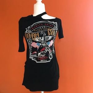 Mini biker girl dress